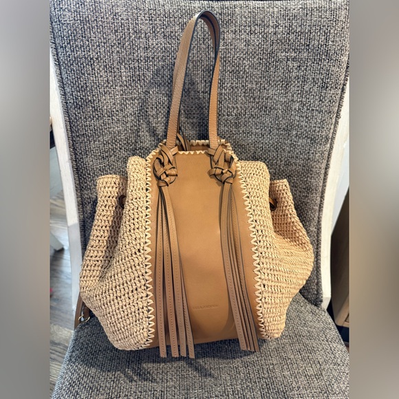 Ulla Johnson Daphne Raffia Tote Bag in Natural - Picture 4 of 14